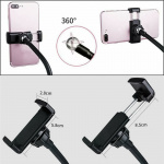 Ring light 9cm with flexible stand and mobile phone holder Ring light 9cm with flexible stand and mobile phone holder