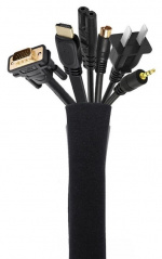 4-pack Cable cover with zipper, Black 4-pack Cable cover with zipper, Black