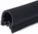 4-pack Cable cover with zipper, Black 4-pack Cable cover with zipper, Black