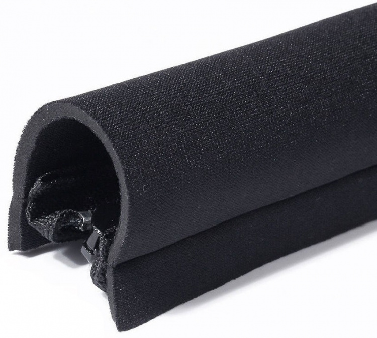 4-pack Cable cover with zipper, Black 4-pack Cable cover with zipper, Black