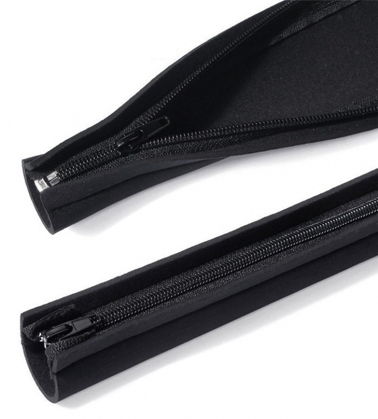 4-pack Cable cover with zipper, Black 4-pack Cable cover with zipper, Black