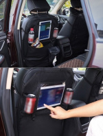 Kick cover with storage compartment, hanging hook for the car, Black Kick cover with storage compartment, hanging hook for the car, Black