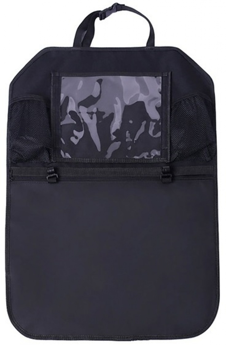 Kick cover with storage compartment, hanging hook for the car, Black Kick cover with storage compartment, hanging hook for the car, Black