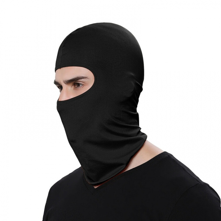 Balaclava for cycling and other outdoor sports, Black