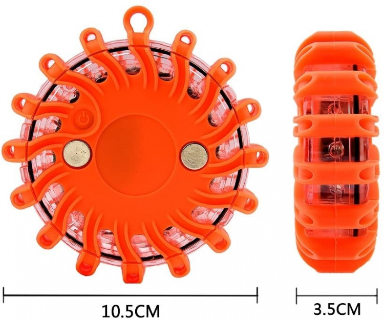 Emergency lighting LED with magnet