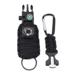 Survival kit with 12 accessories - Black