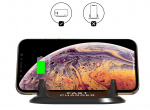 Wireless charging stand with fast charging for smartphone, Black