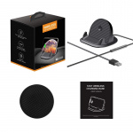 Wireless charging stand with fast charging for smartphone, Black