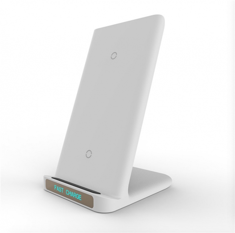 Wireless charger Qi Charging Stand, White