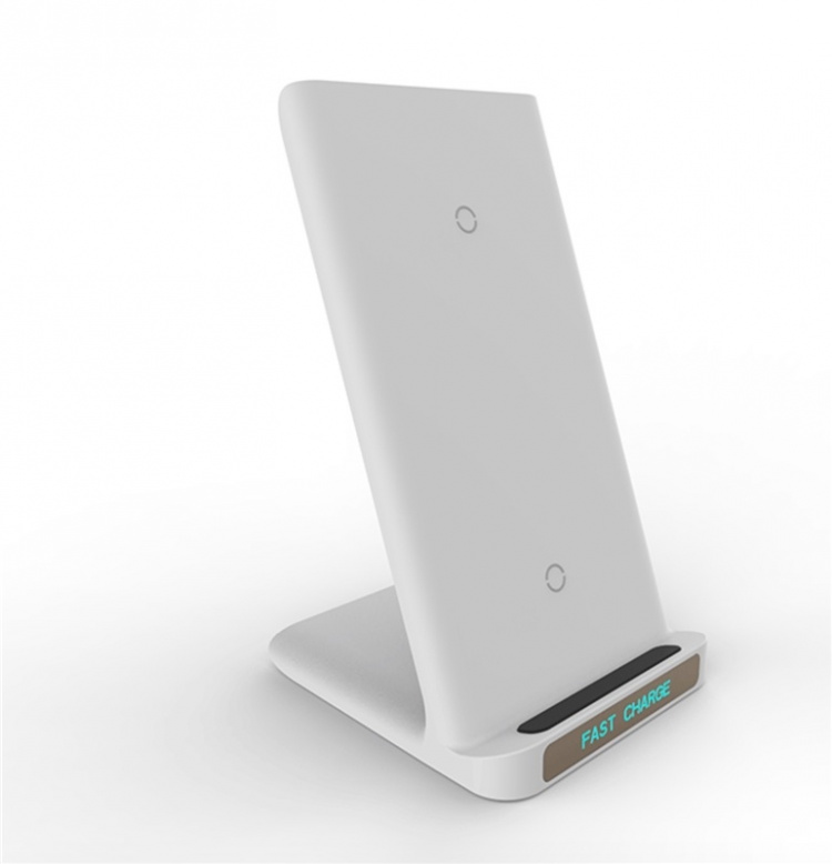 Wireless charger Qi Charging Stand, White