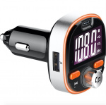 FM transmitter with Bluetooth hands-free, USB and atmospheric lighting FM transmitter with Bluetooth hands-free, USB and atmospheric lighting