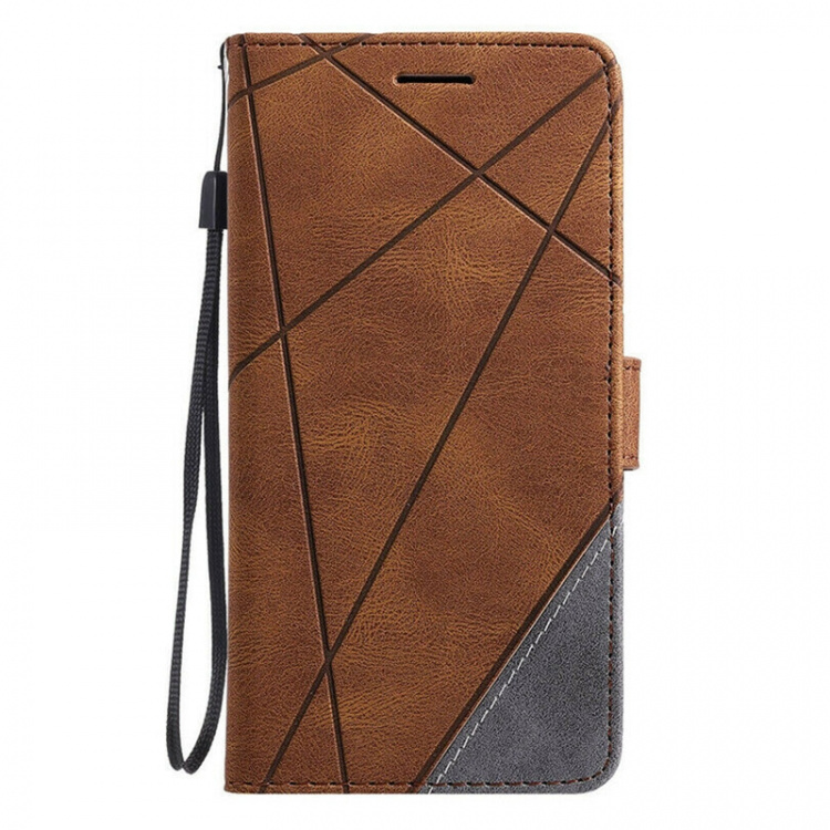 Mobile case with 3 card slots for iPhone 12 Mini, Brown. Mobile case with 3 card slots for iPhone 12 Mini, Brown.
