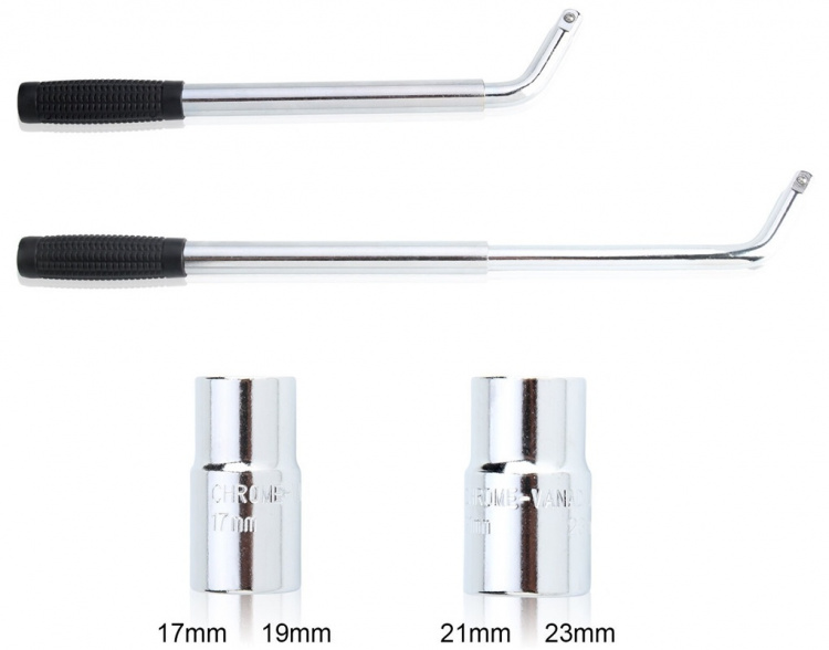 Rim wrench with telescopic handle Rim wrench with telescopic handle