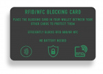 NORDIQZENZ RFID/NFC Blocking Card, Protection against skimming! NORDIQZENZ RFID/NFC Blocking Card, Protection against skimming!