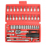 46-piece socket wrench set for car and motorcycle 46-piece socket wrench set for car and motorcycle