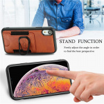 Mobile case with ring holder for iPhone 12 mini, Brown.