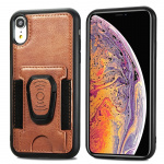 Mobile case with ring holder for iPhone 12/12 Pro, Brown. Mobile case with ring holder for iPhone 12/12 Pro, Brown.