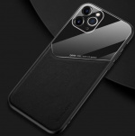 Stylish phone case with magnet for iPhone 12 Pro Max, Black.