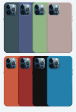 Mobilskal i silikon till iPhone 12 Pro Max, Röd