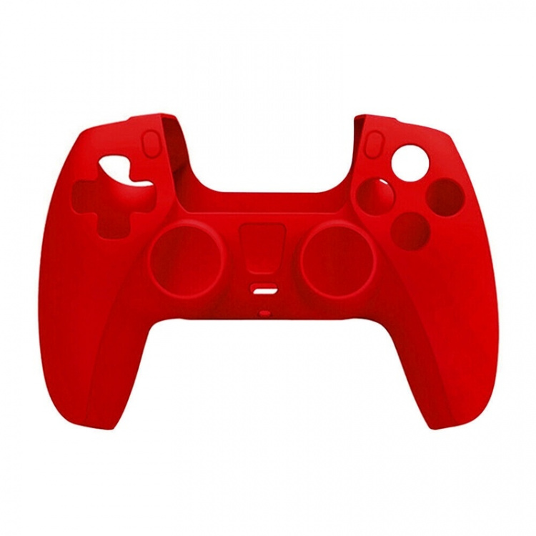 Silicone grip for PlayStation 5 (PS5) controller, Red. Silicone grip for PlayStation 5 (PS5) controller, Red.