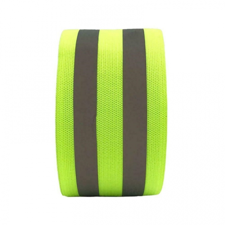 Reflective tape 30x5 cm for ankle or arm, Yellow