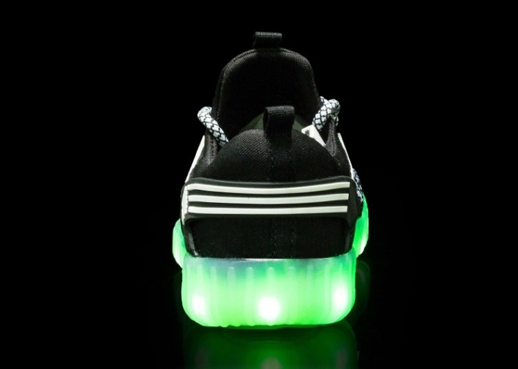 LED Sneakers with laces size 35, Black