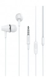 Hoco M34 women\'s music earphones, white. Hoco M34 women\'s music earphones, white.