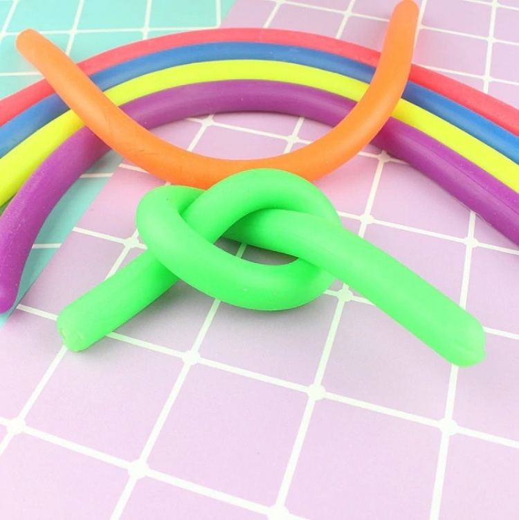 Elastic fidget rope, 6 pieces. Elastic fidget rope, 6 pieces.