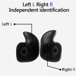 Earplugs for swimming, Black