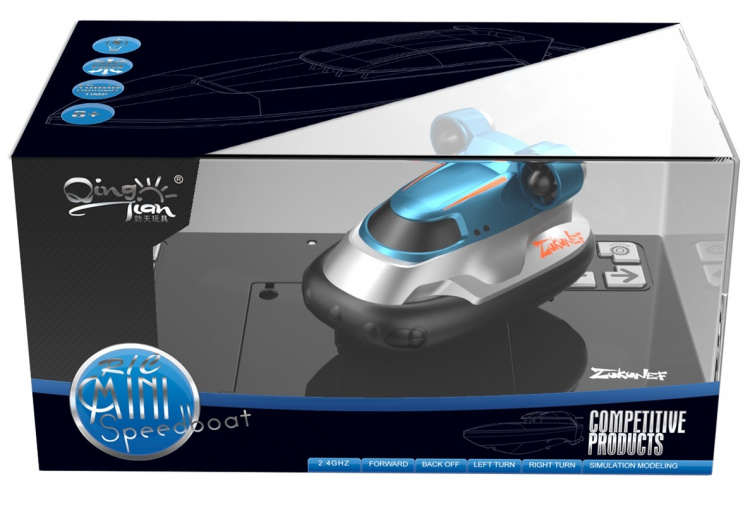 2.4G Mini Hovercraft - Radio Controlled Hovercraft/Boat, 1:16, Blue 2.4G Mini Hovercraft - Radio Controlled Hovercraft/Boat, 1:16, Blue