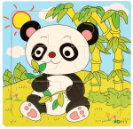 9-piece puzzle, Panda