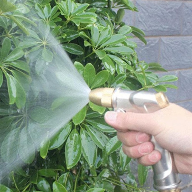 High-pressure nozzle for water hose, metal