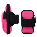 Wrist bag with headphone input, Pink Wrist bag with headphone input, Pink