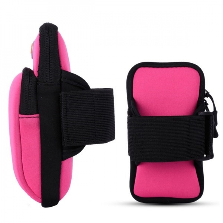 Wrist bag with headphone input, Pink Wrist bag with headphone input, Pink