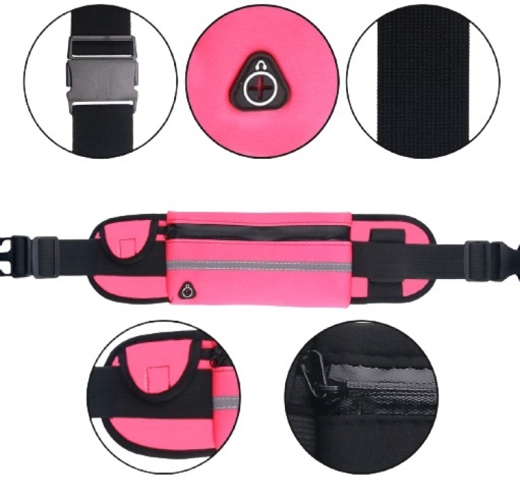 Sporty waist bag, Pink Sporty waist bag, Pink