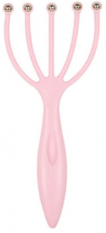 Scalp massage with metal balls, Pink