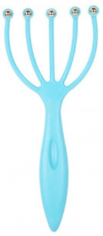 Scalp massage with metal balls, Blue Scalp massage with metal balls, Blue