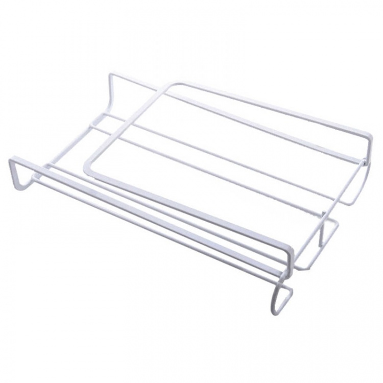 Wine glass holder in metal for 6 glasses, White. Wine glass holder in metal for 6 glasses, White.