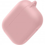 Silicone protective case with hook for Airpods Pro, Pink Silicone protective case with hook for Airpods Pro, Pink