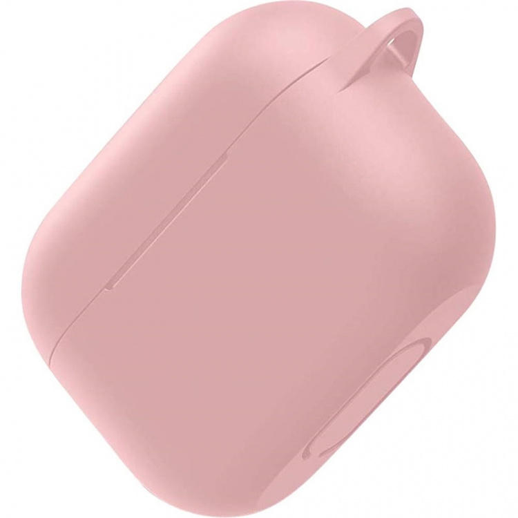 Silicone protective case with hook for Airpods Pro, Pink Silicone protective case with hook for Airpods Pro, Pink