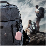 Silicone protective case with hook for Airpods Pro, Pink Silicone protective case with hook for Airpods Pro, Pink