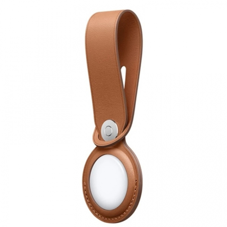 PU leather case for Airtag, Brown