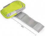 Spacious arm bag with headphone port, Green Spacious arm bag with headphone port, Green