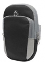 Spacious arm bag with headphone port, Black Spacious arm bag with headphone port, Black