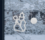 LED Christmas lamp, Snowman LED Christmas lamp, Snowman