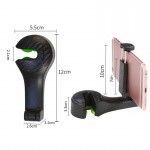 2 in 1 headrest holder for mobile and hook, Black 2 in 1 headrest holder for mobile and hook, Black