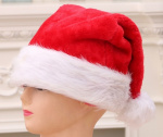 Classic Santa hat in plush, Onesize