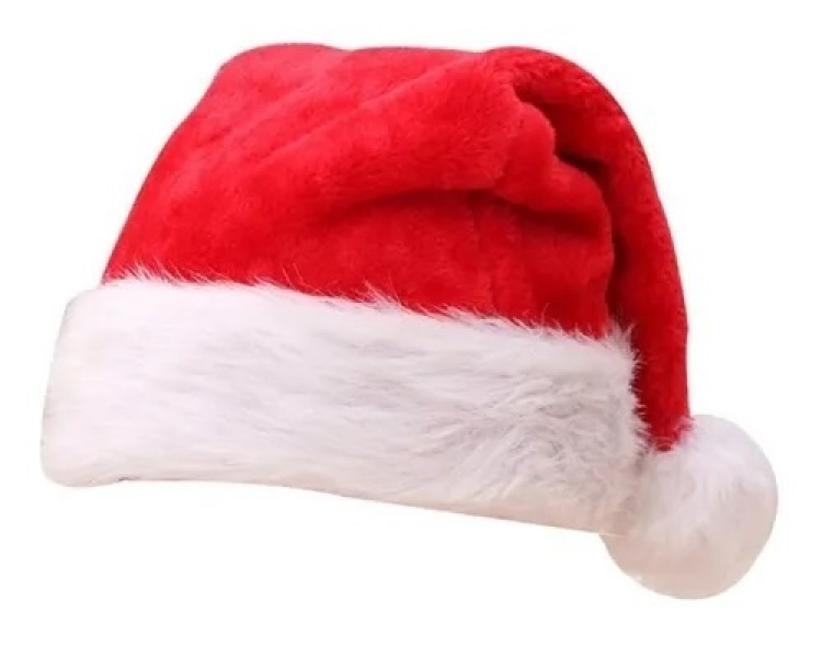 Classic Santa hat in plush, Onesize