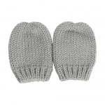 2 x Cute knitted set with hat and mittens for baby, Grey