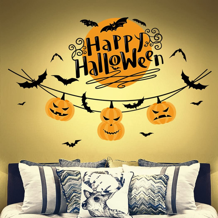 Wall decoration with Halloween motif, Happy Halloween 60x45cm Wall decoration with Halloween motif, Happy Halloween 60x45cm